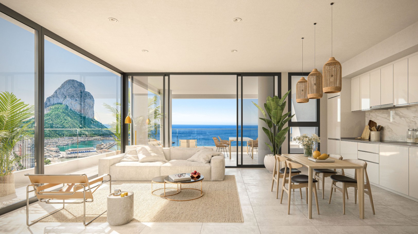 17th-floor apartment with sea views in Calpe