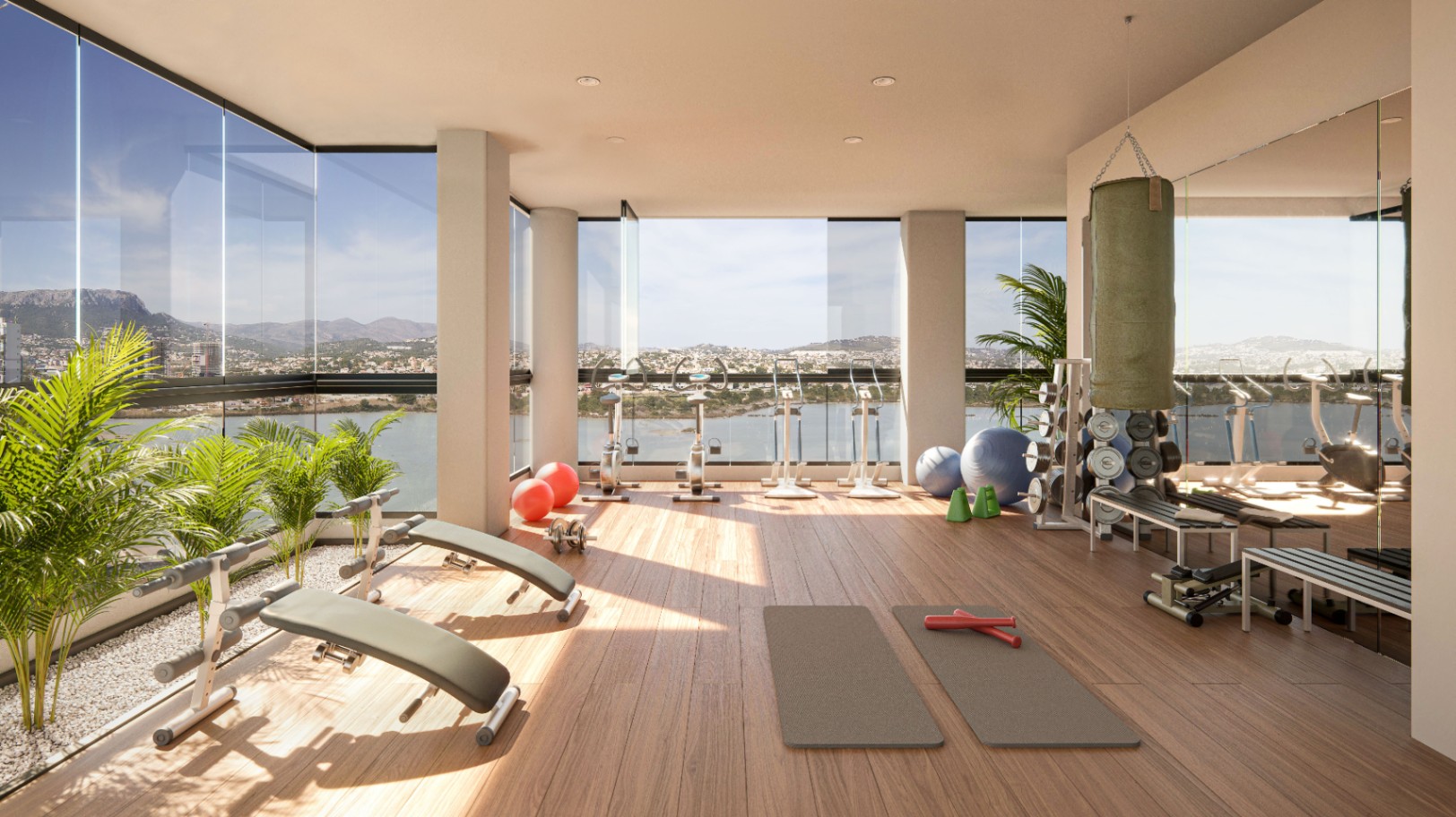 17th-floor apartment with sea views in Calpe
