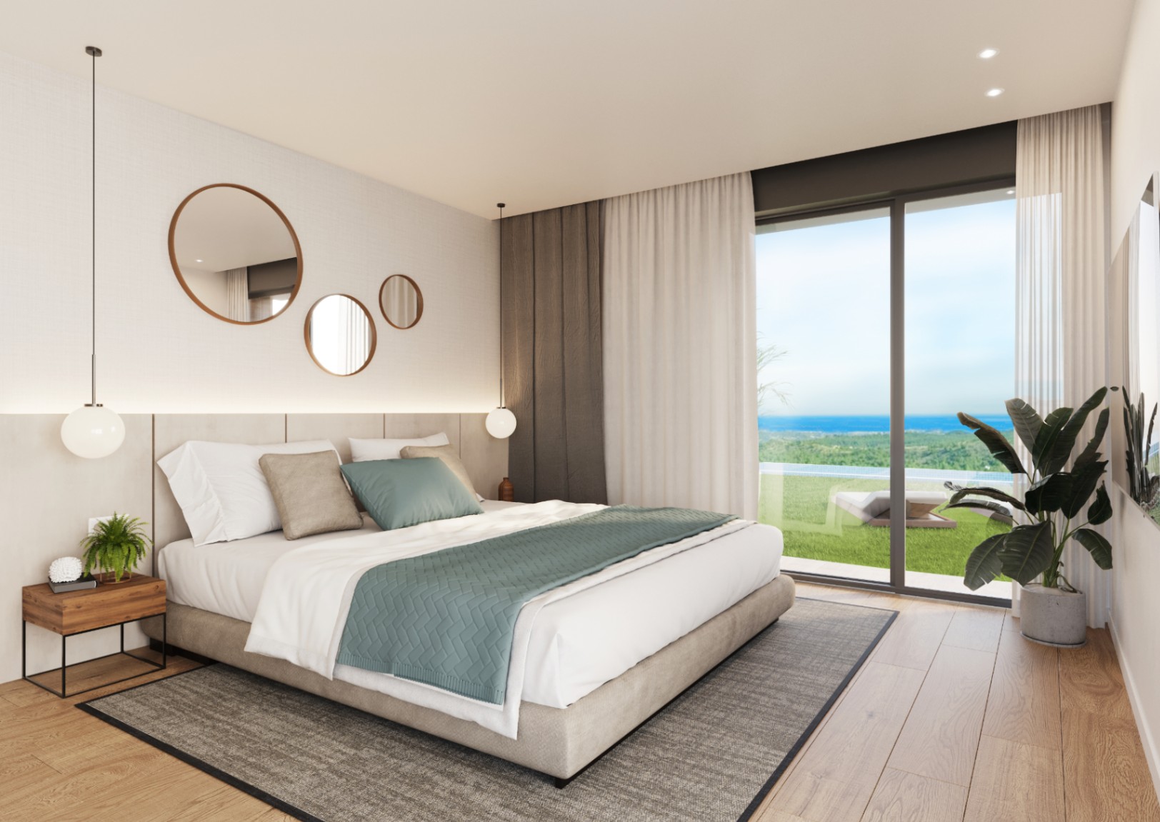 Detached villas with panoramic sea and mountain views near Altea