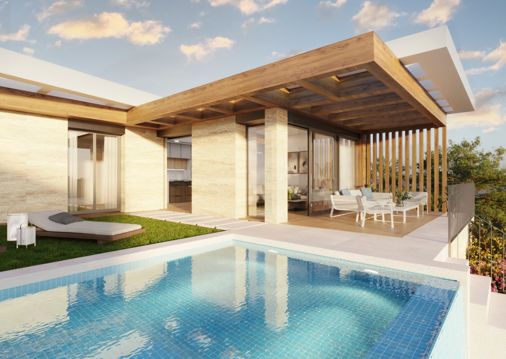 Detached villas with panoramic sea and mountain views near Altea