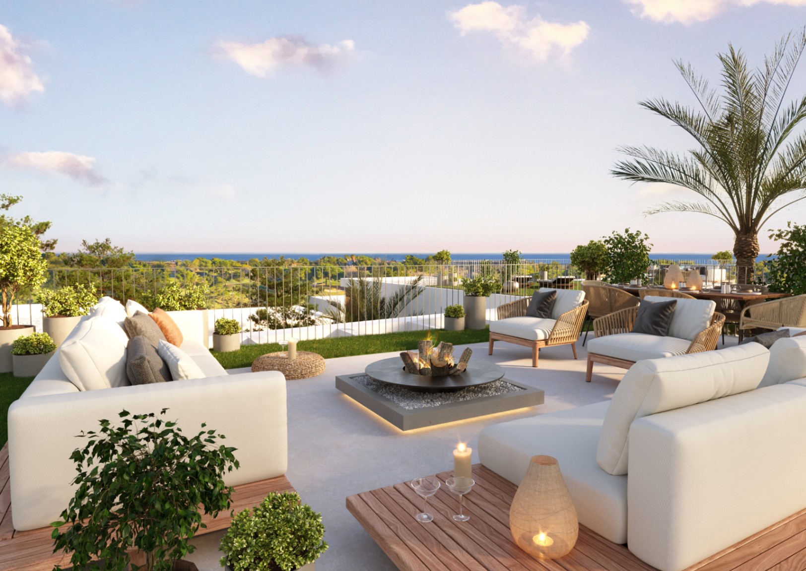Detached villas with panoramic sea and mountain views near Altea