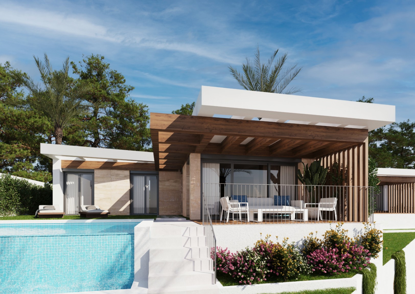 Detached villas with panoramic sea and mountain views near Altea