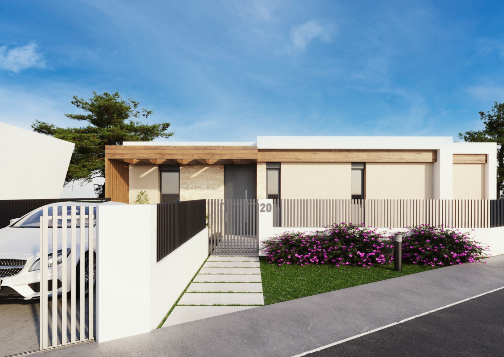 Detached villas with panoramic sea and mountain views near Altea