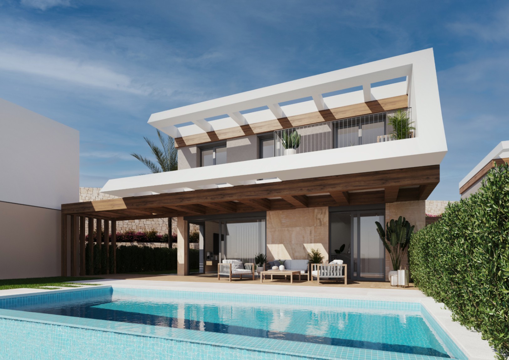 Detached villas with panoramic sea and mountain views near Altea