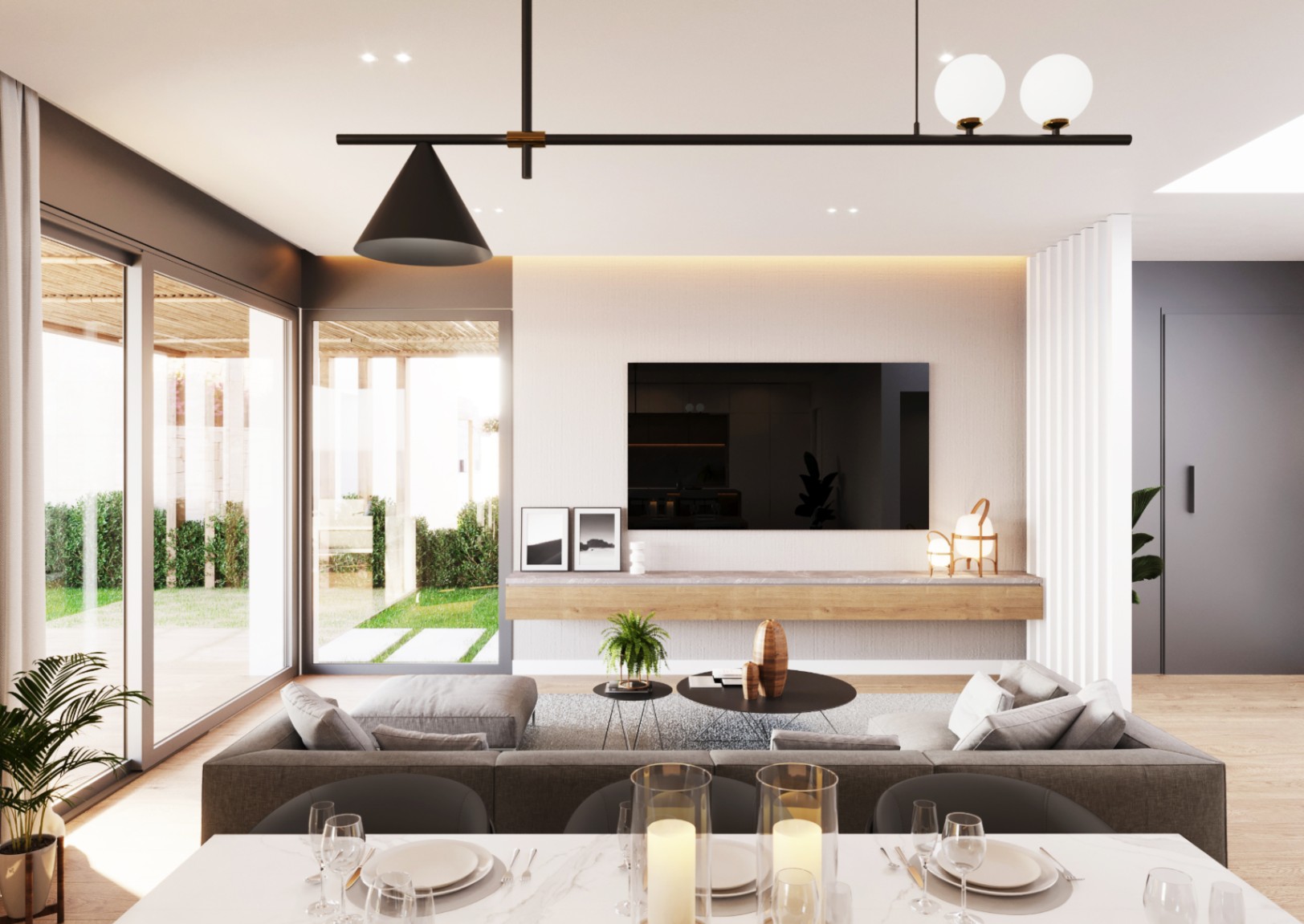Detached villas with panoramic sea and mountain views near Altea