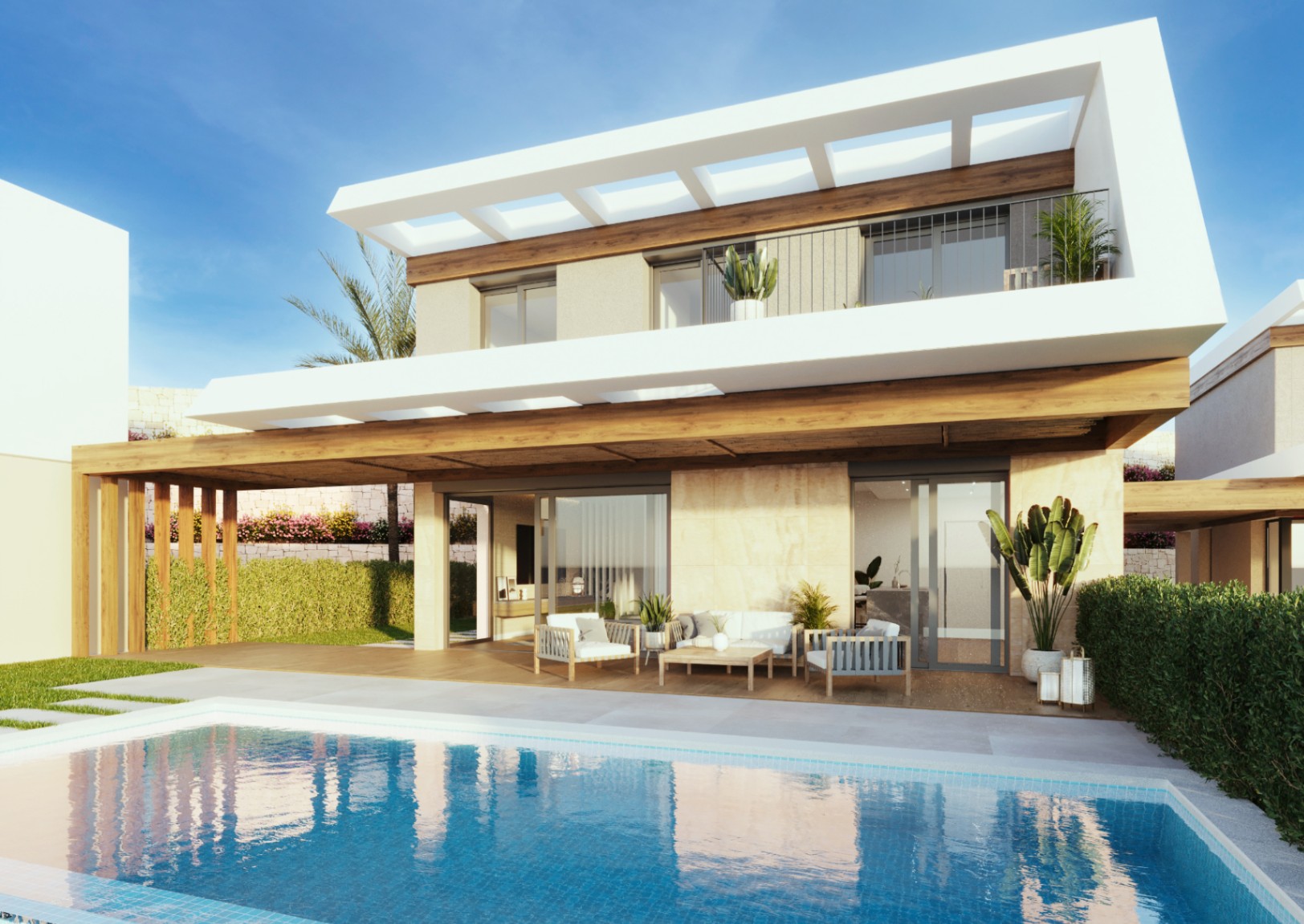 Detached villas with panoramic sea and mountain views near Altea