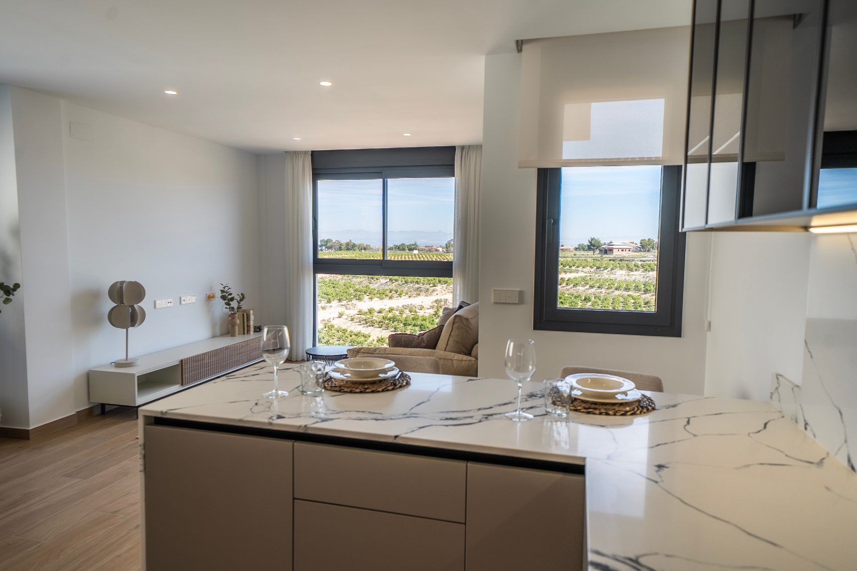 Luxury twin and detached villas by the golf course.
